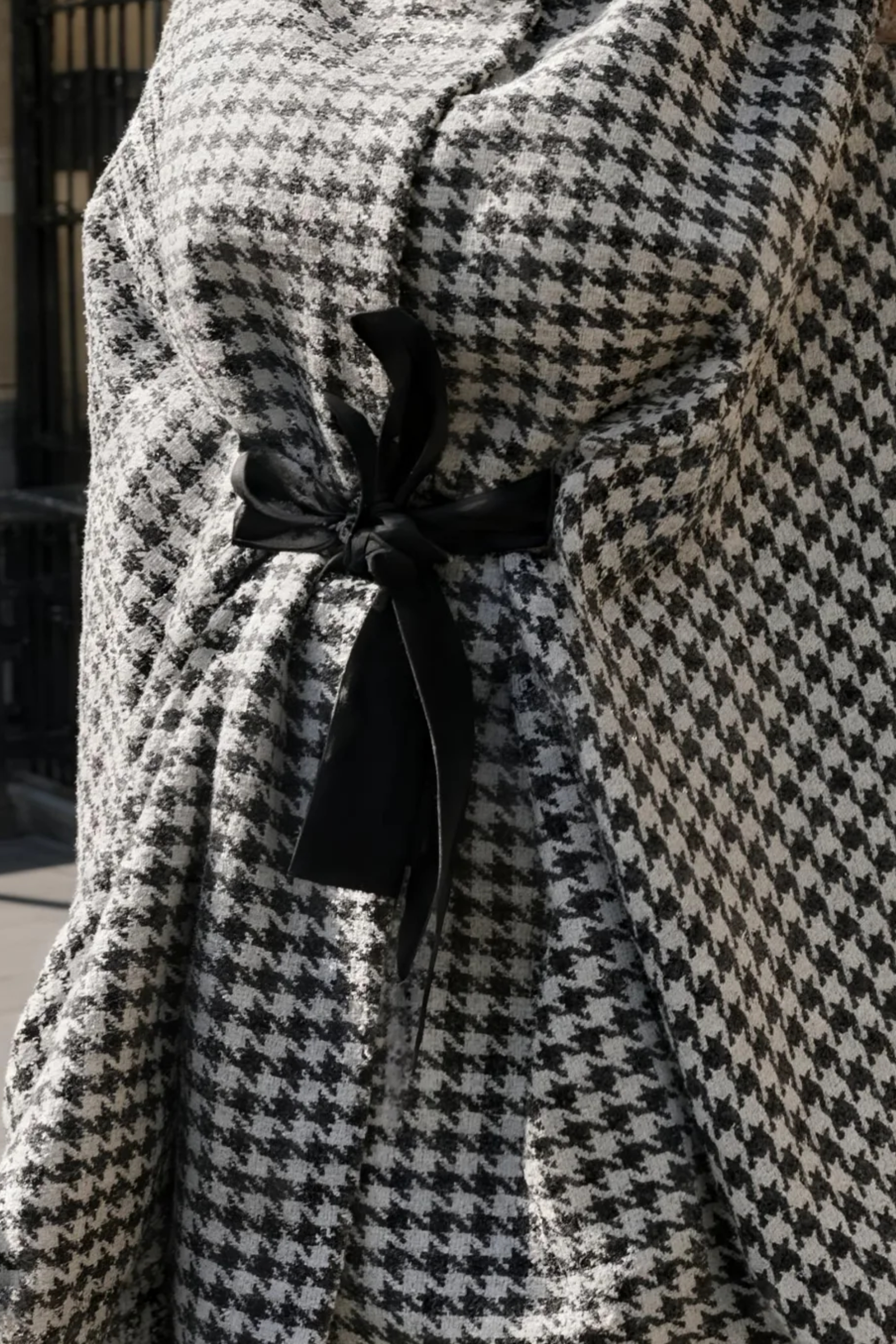 Houndstooth Trench Coat