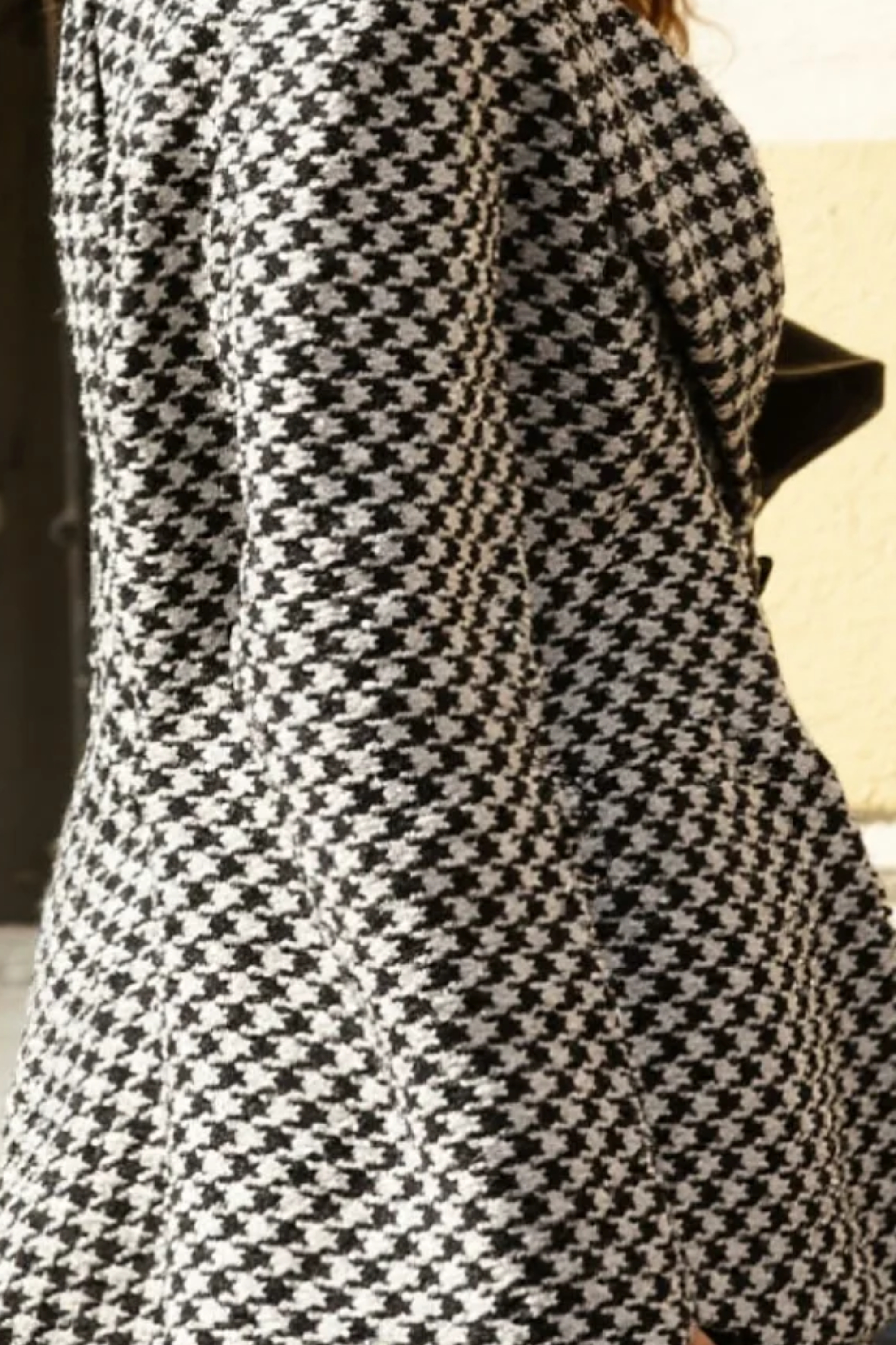Houndstooth Trench Coat