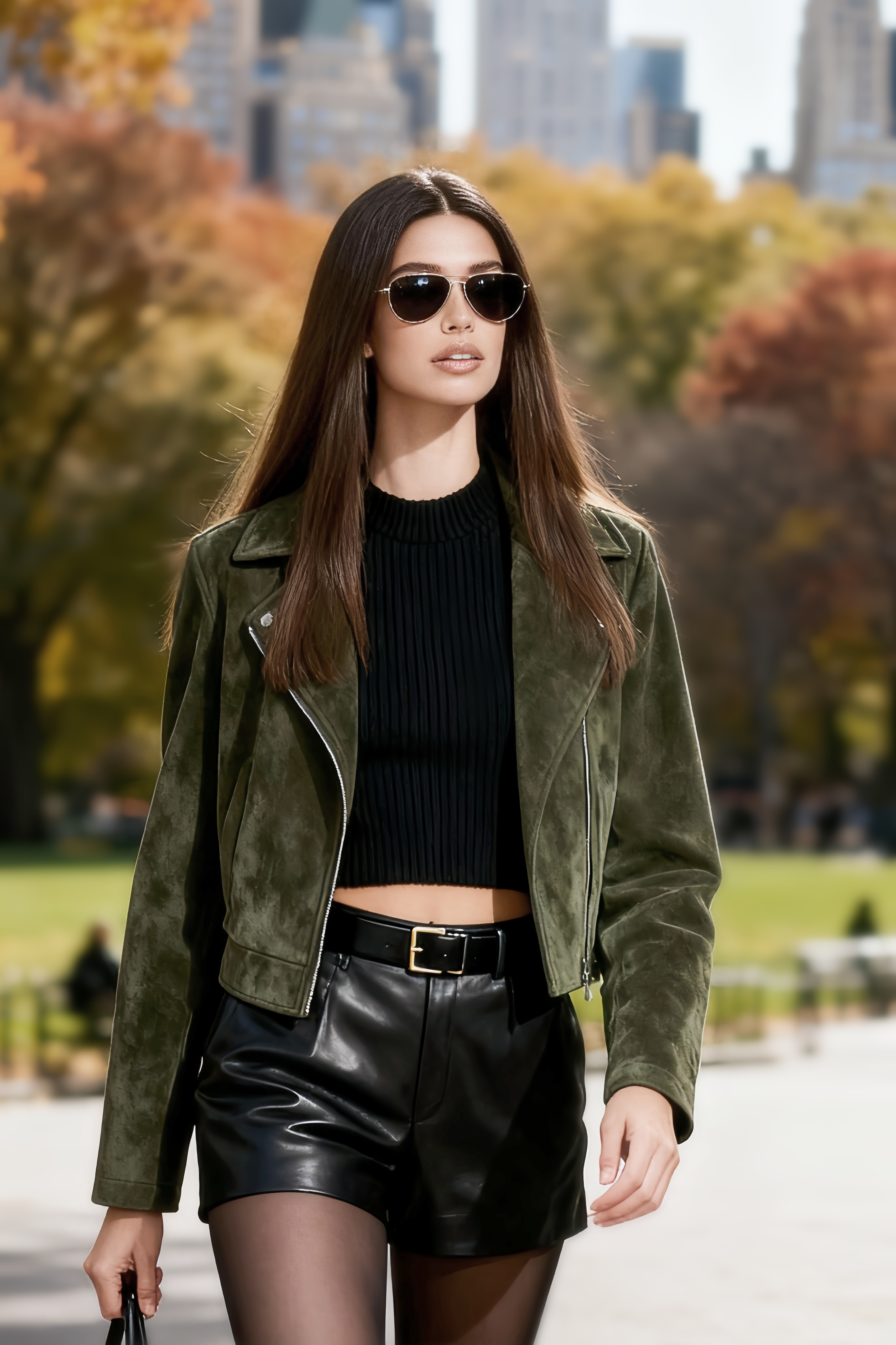 Suede Moto Jacket