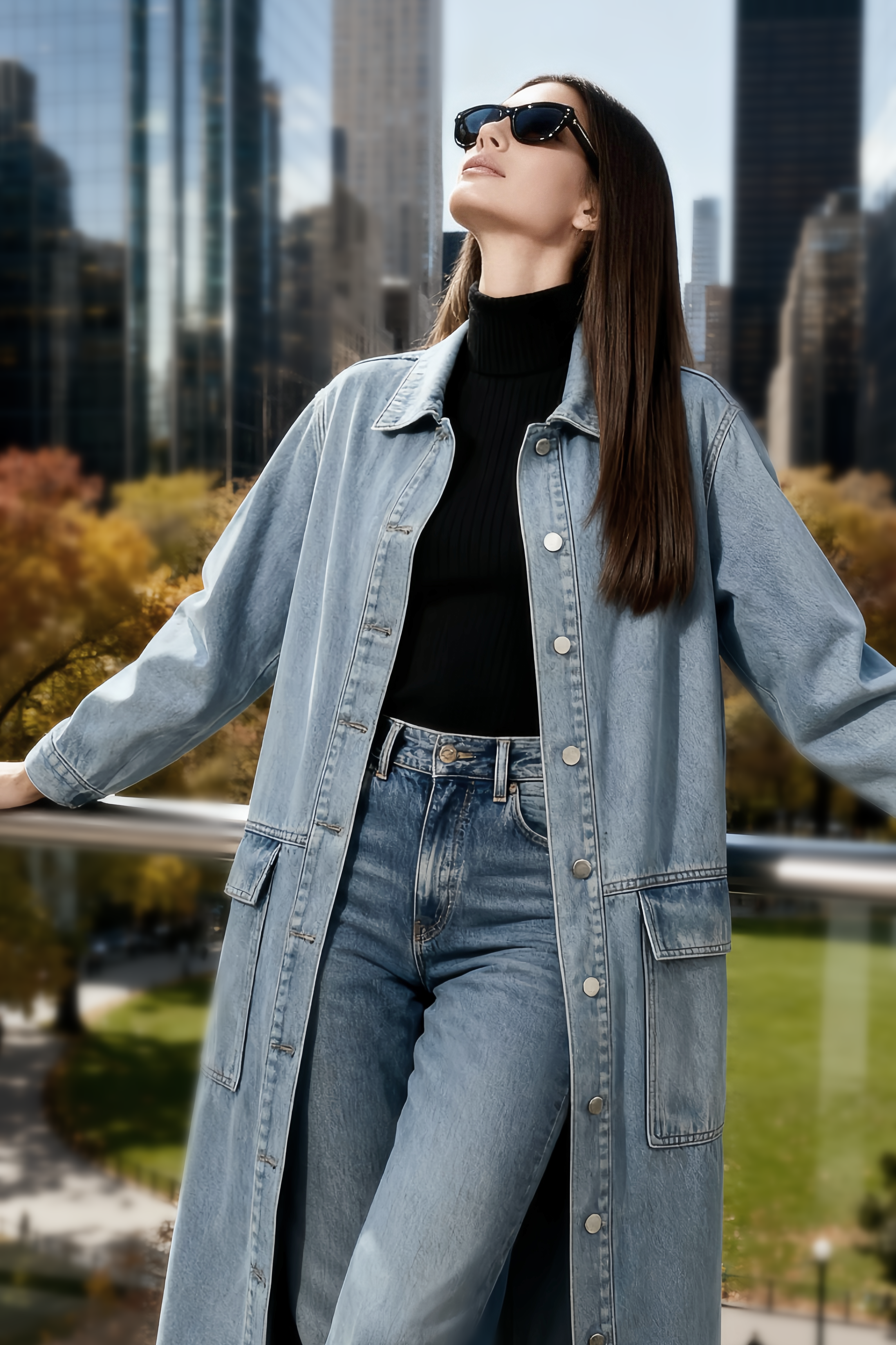 Button Down Denim Jacket