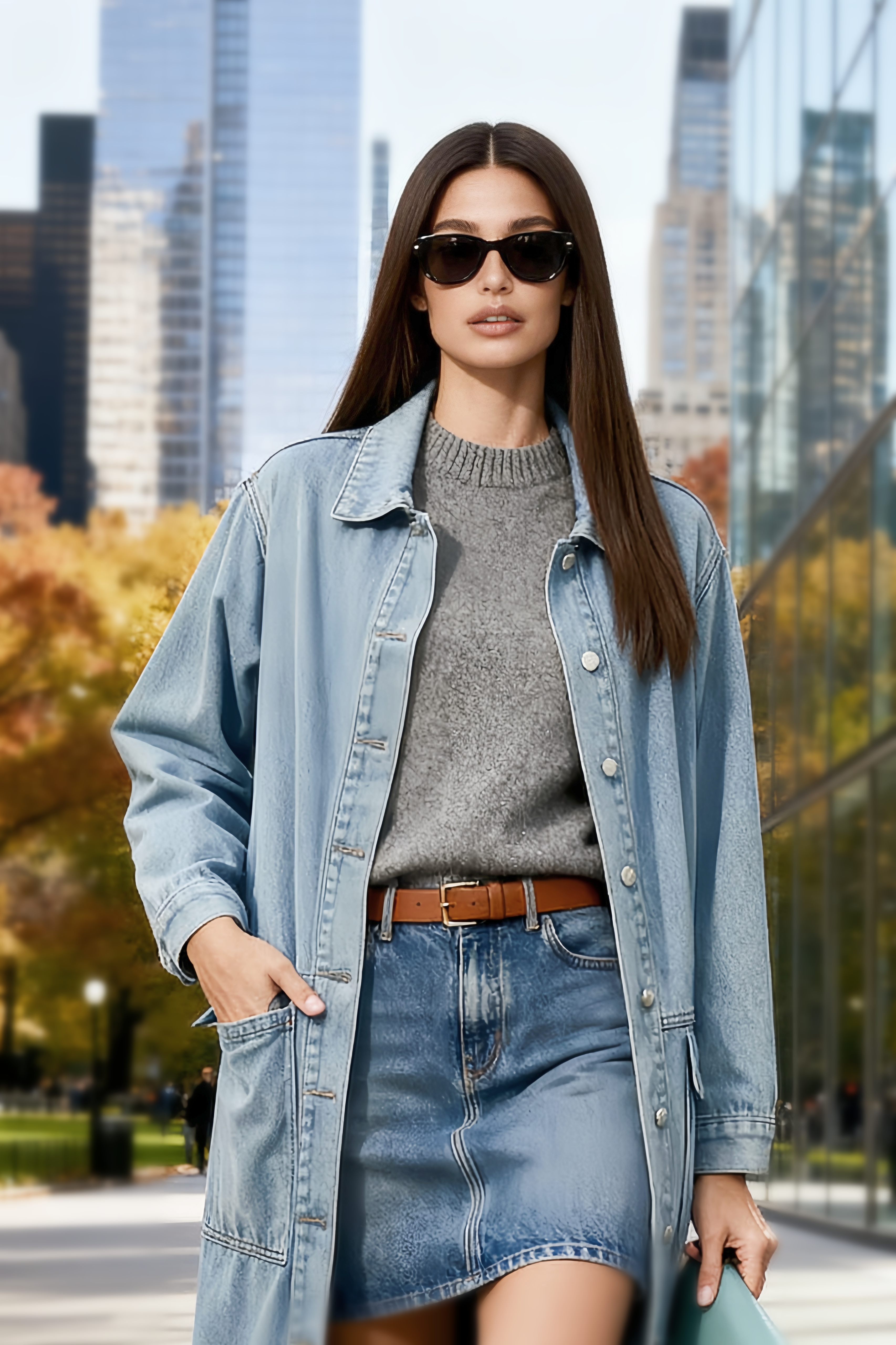 Button Down Denim Jacket