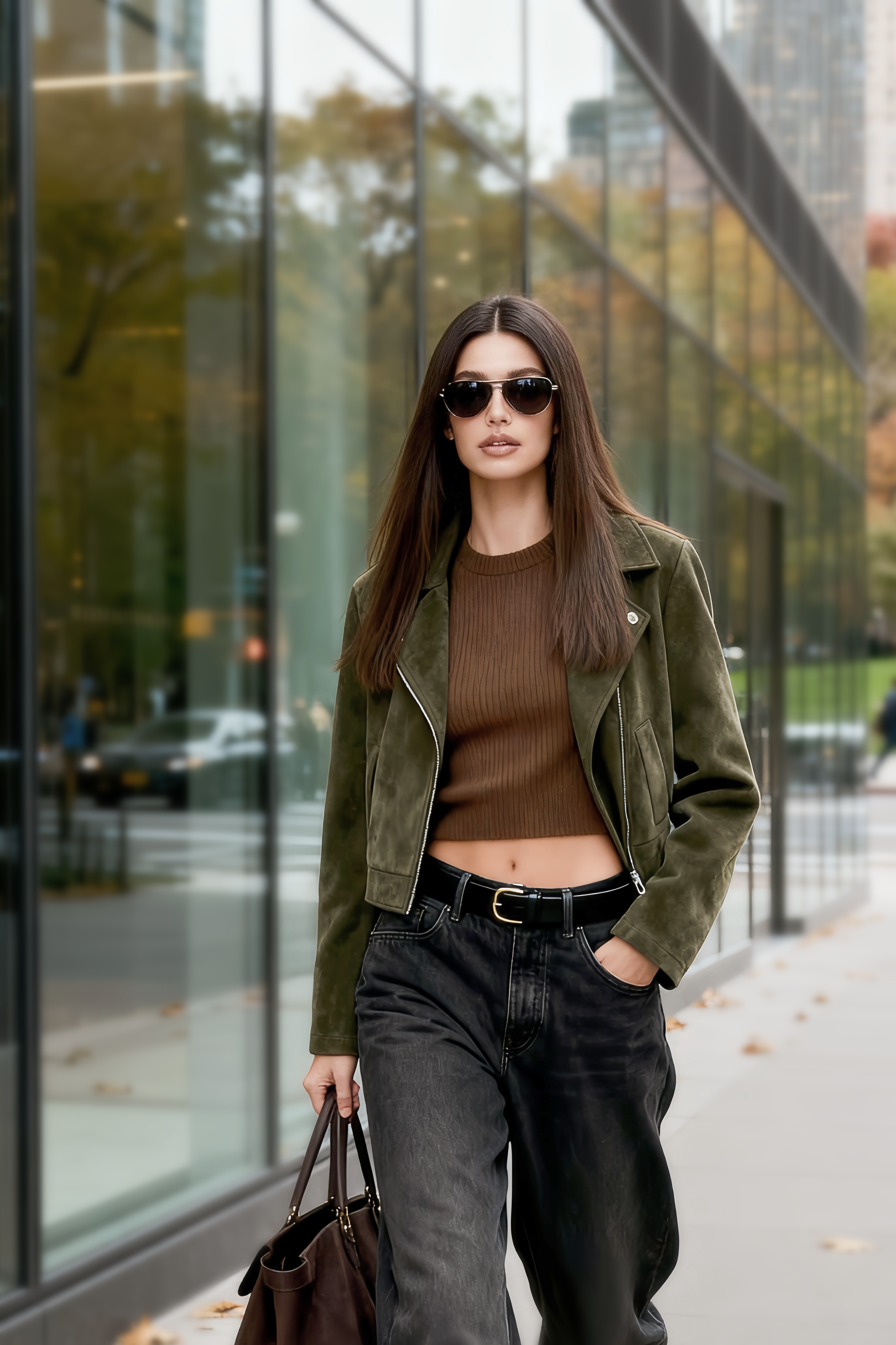 Suede Moto Jacket