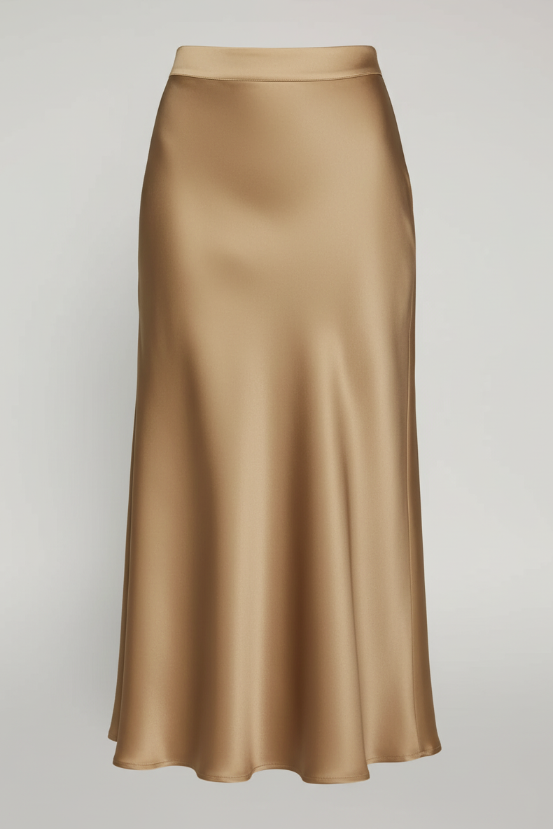 Satin Midi Skirt