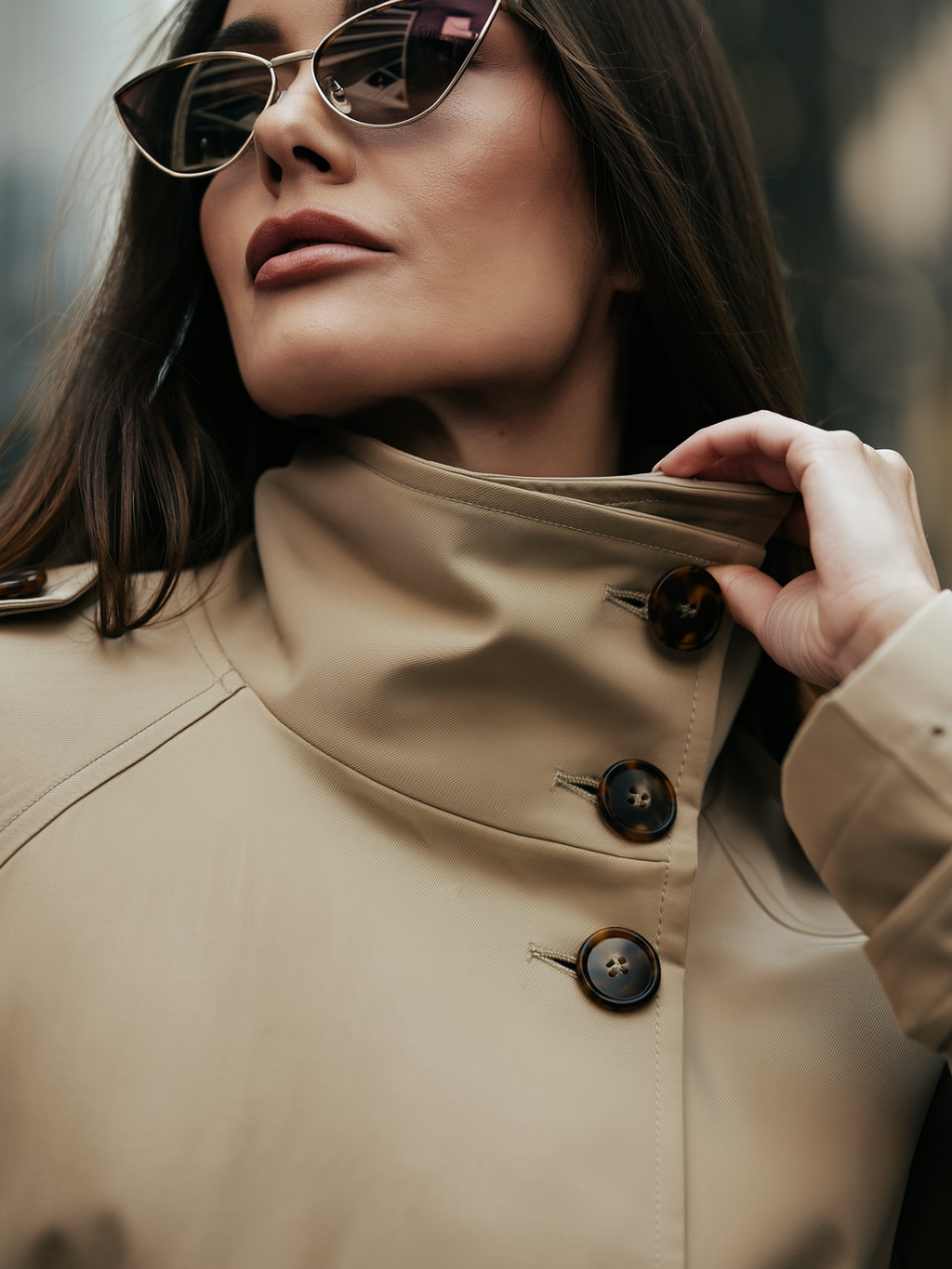 Double Breasted Lace Up Short Coat