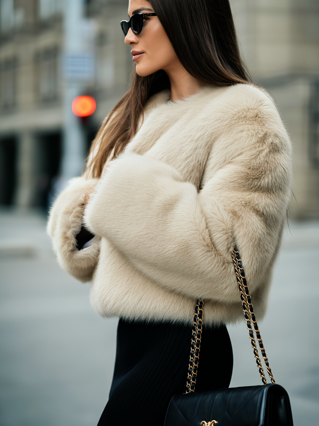 Faux Fur Short Jacket
