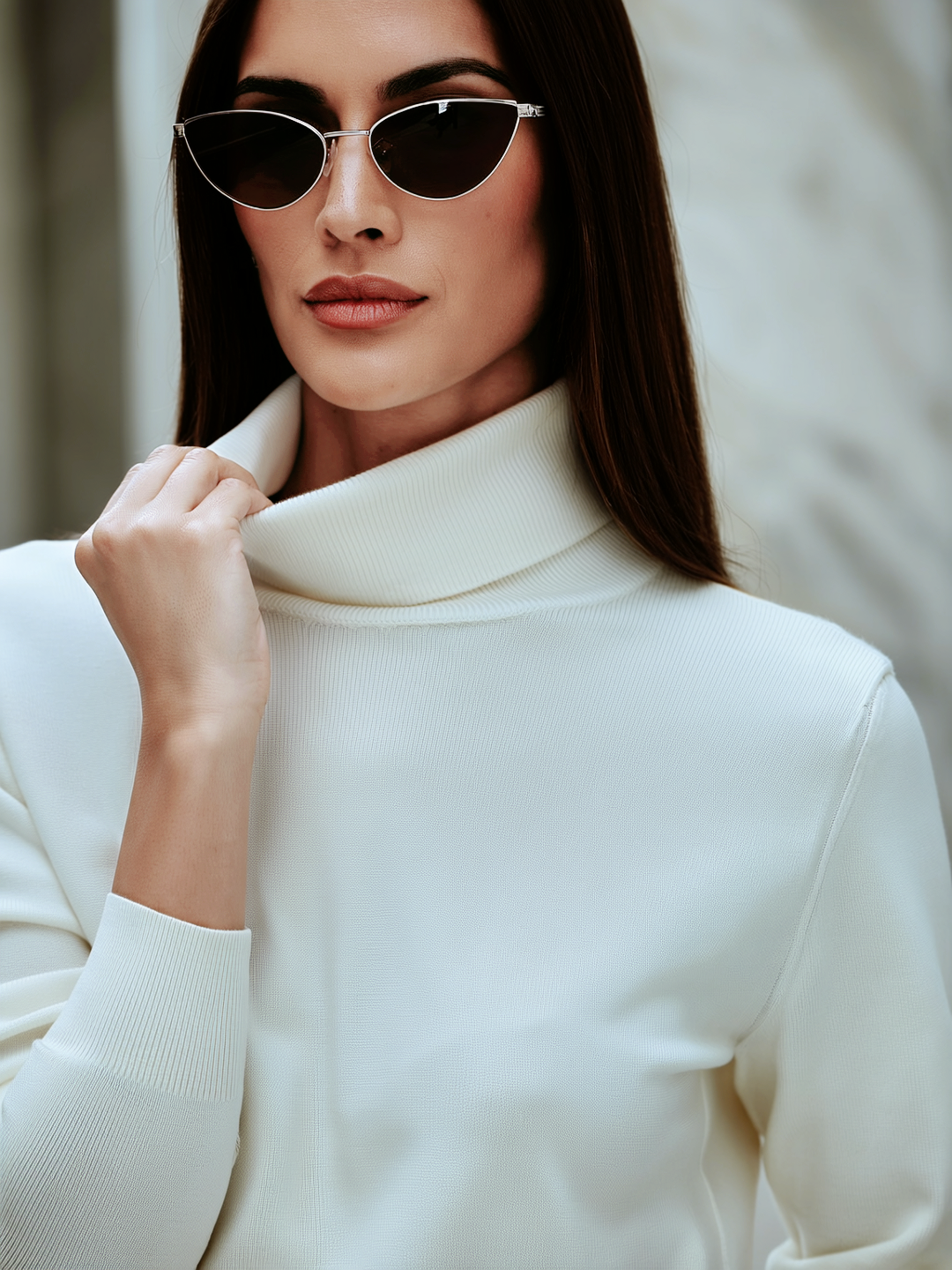 Ribbed Turtleneck Sweater