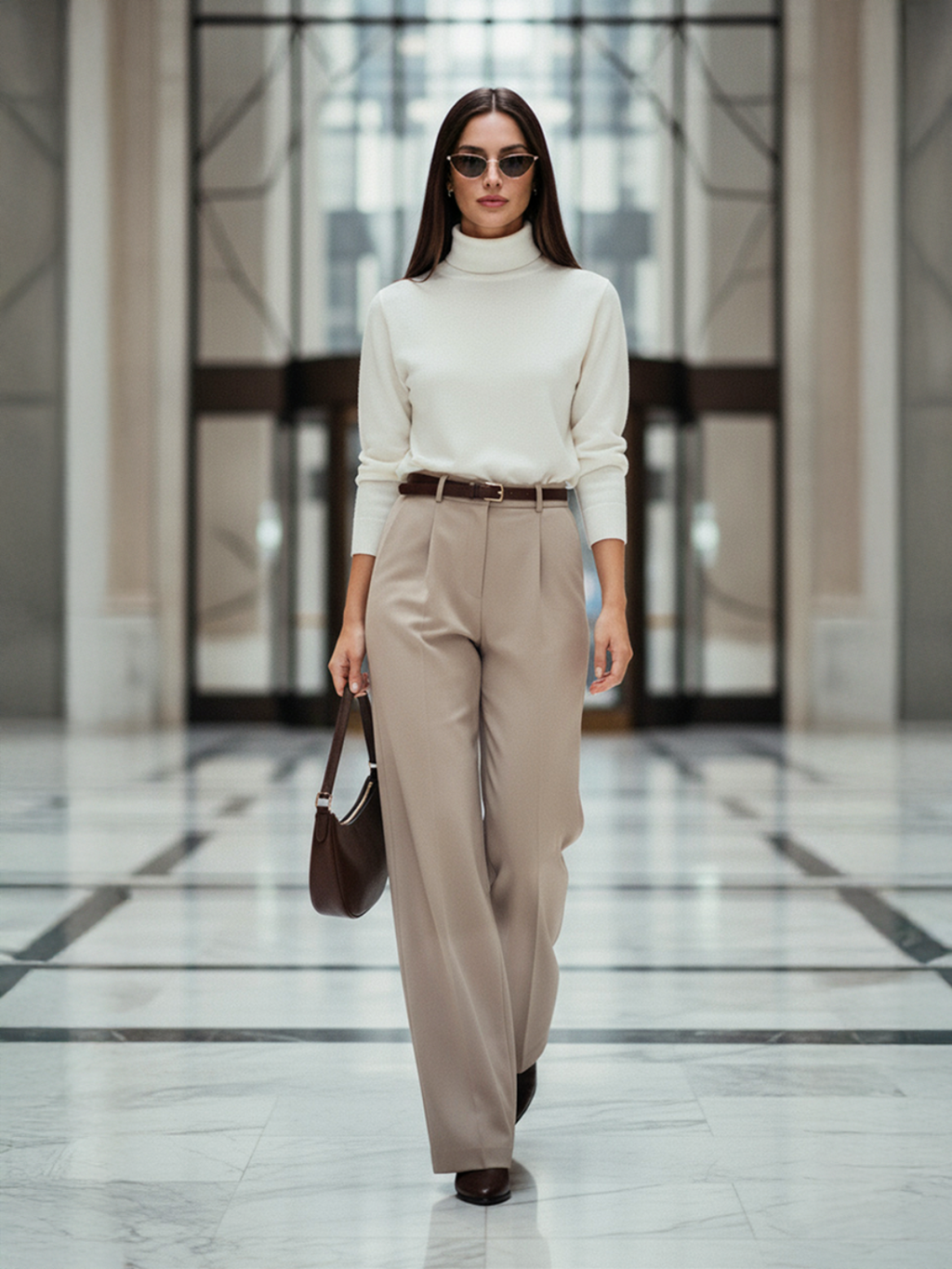 Ribbed Turtleneck Sweater