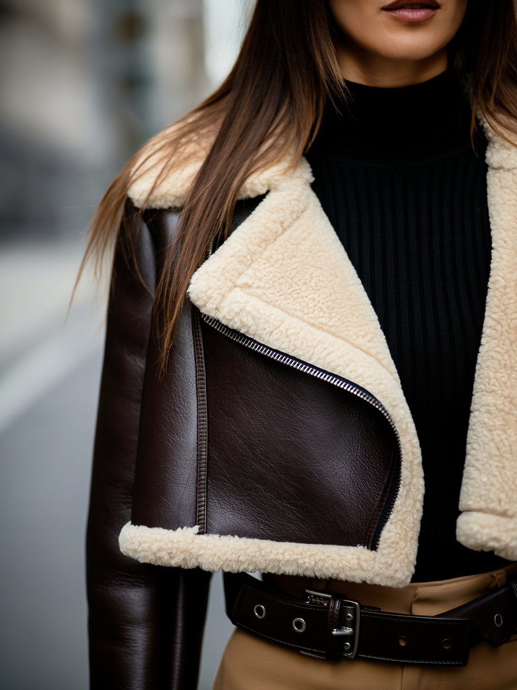 Double Sided Lambswool Jacket