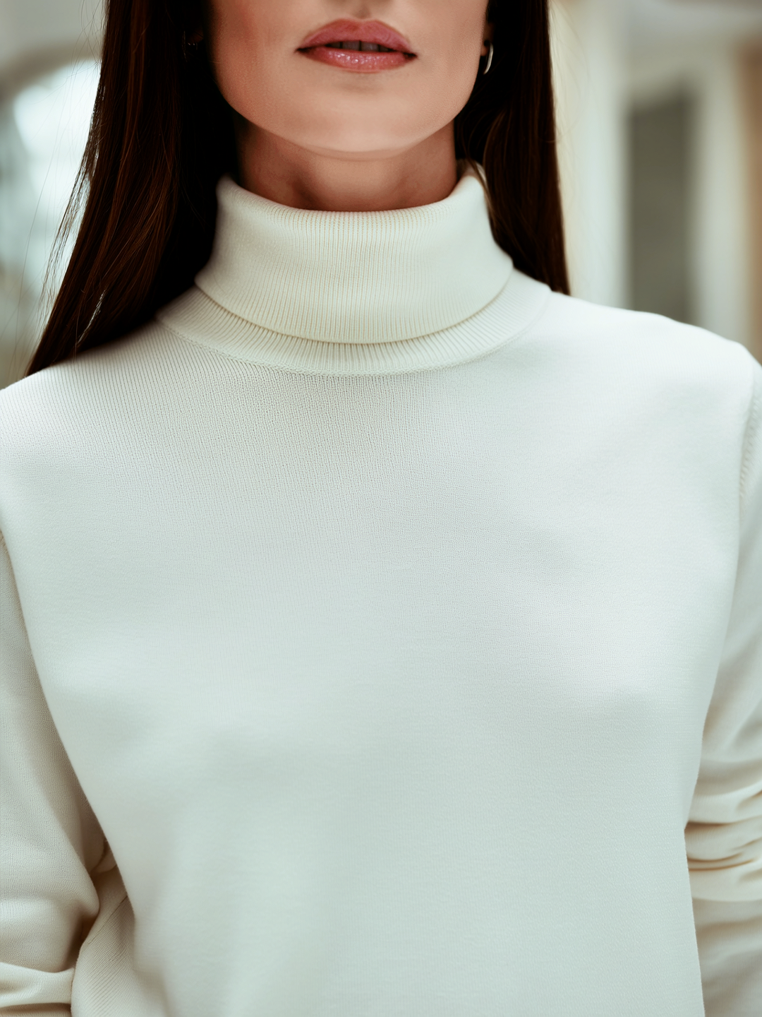 Ribbed Turtleneck Sweater