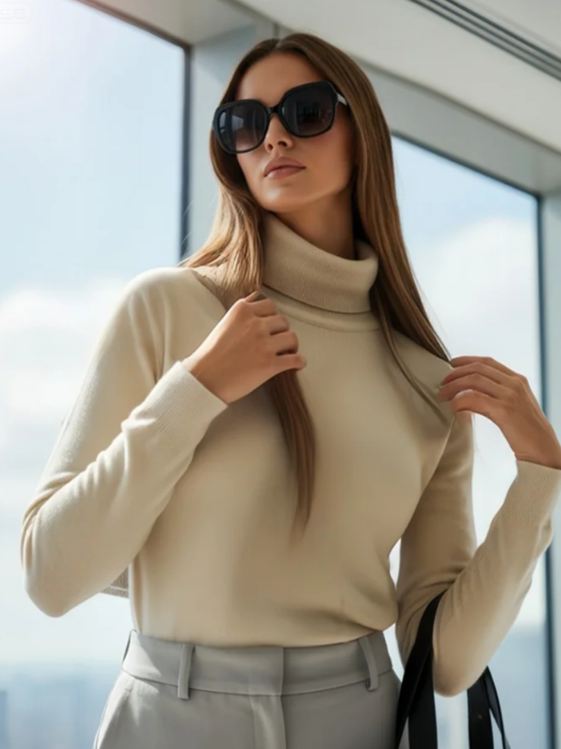 Knitted Turtleneck Sweater