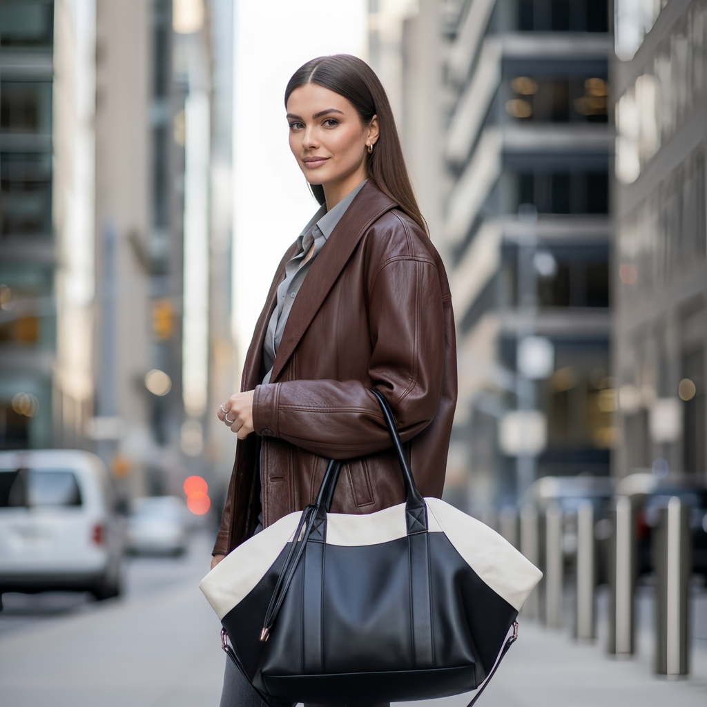 PU Faux Leather Biker Jacket