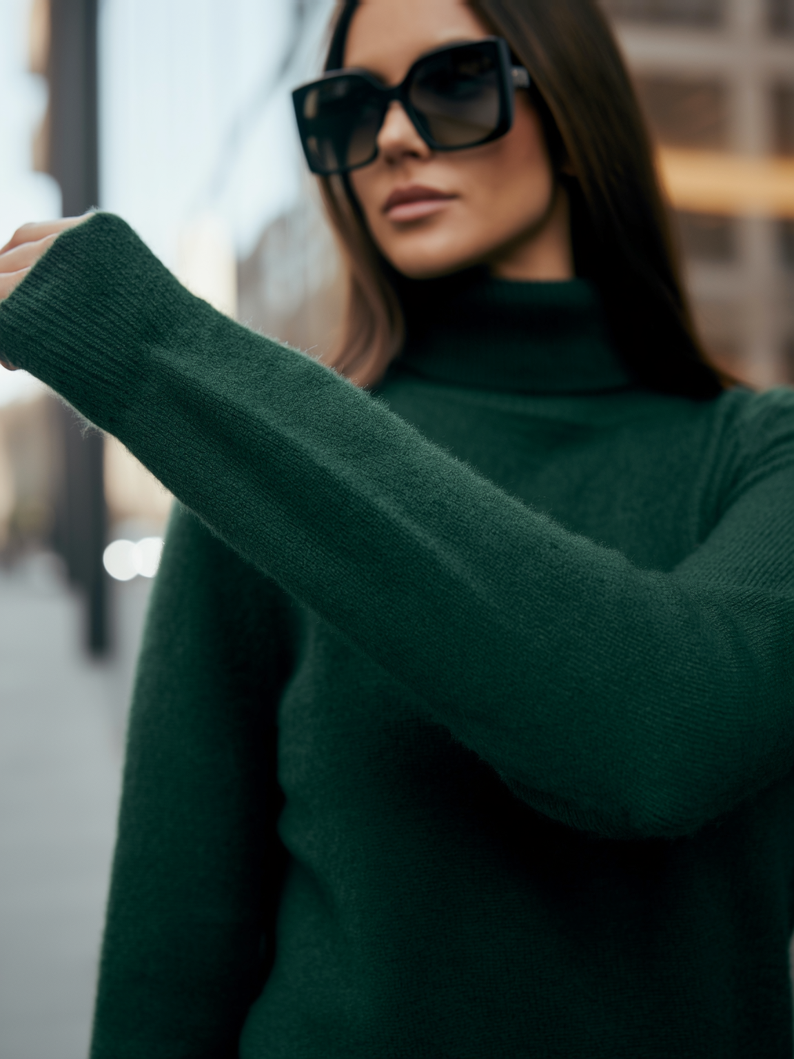 Pure Mink Cashmere Turtleneck