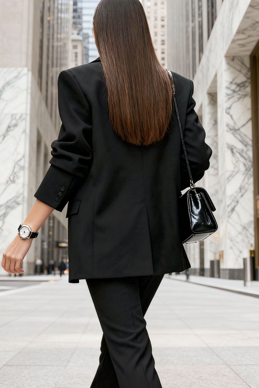 Button Up Long Sleeve Blazer