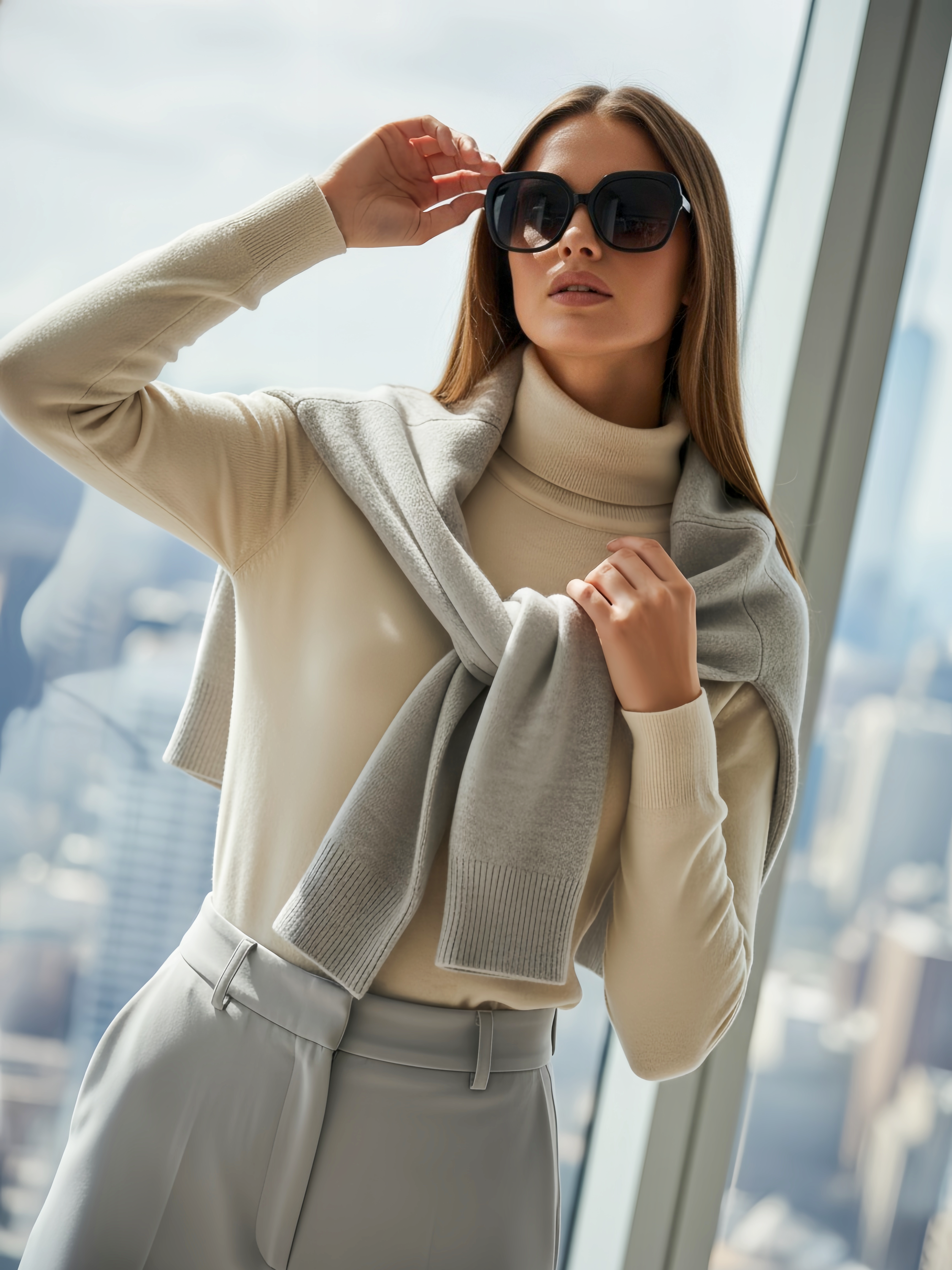 Knitted Turtleneck Sweater