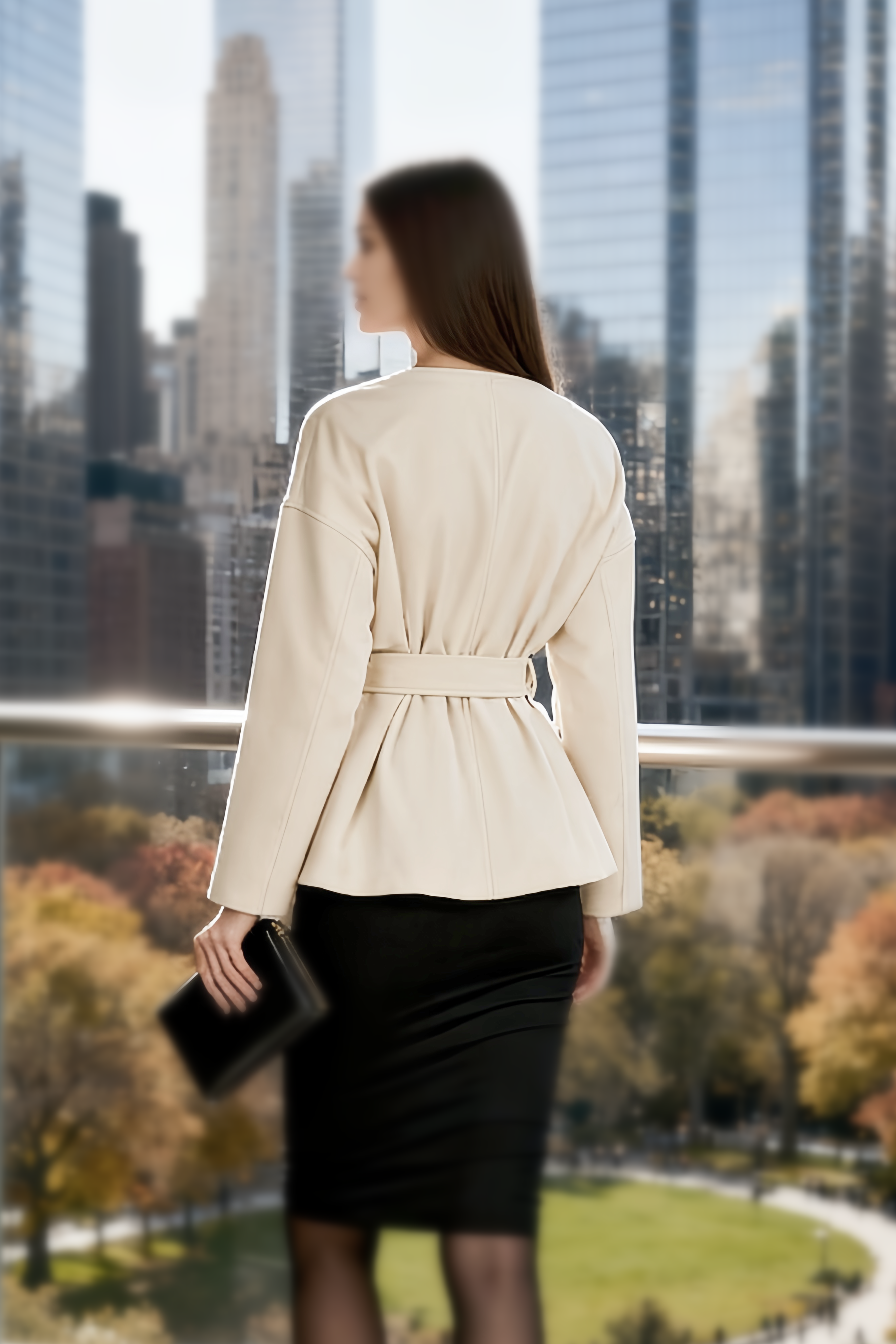 Surplice Tie Waist Jacket