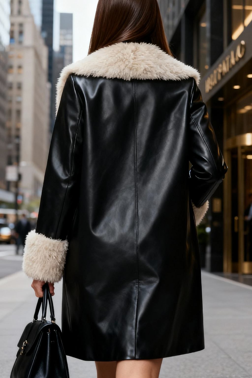 Fuzzy Longline Coat