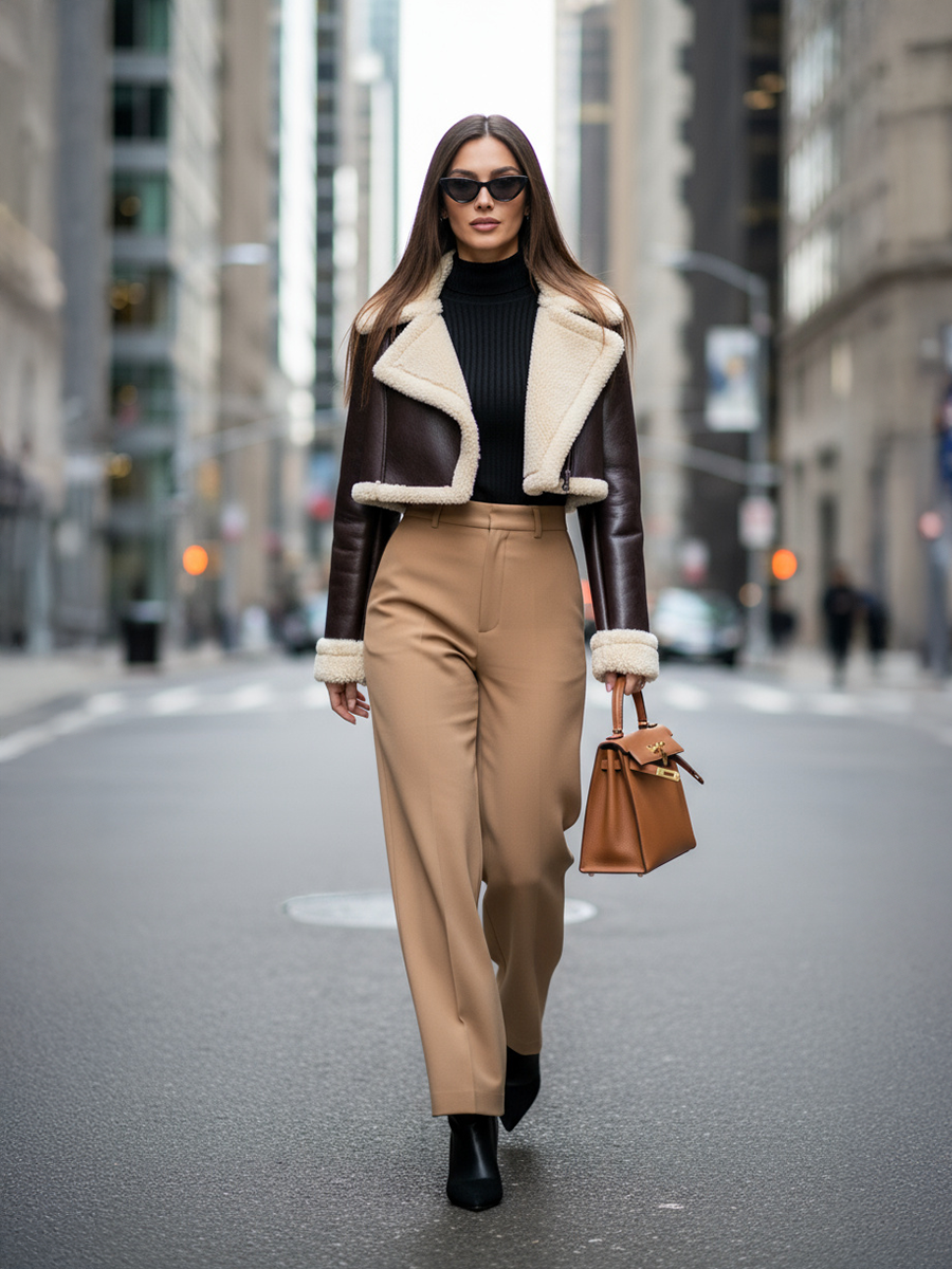 Double Sided Lambswool Jacket