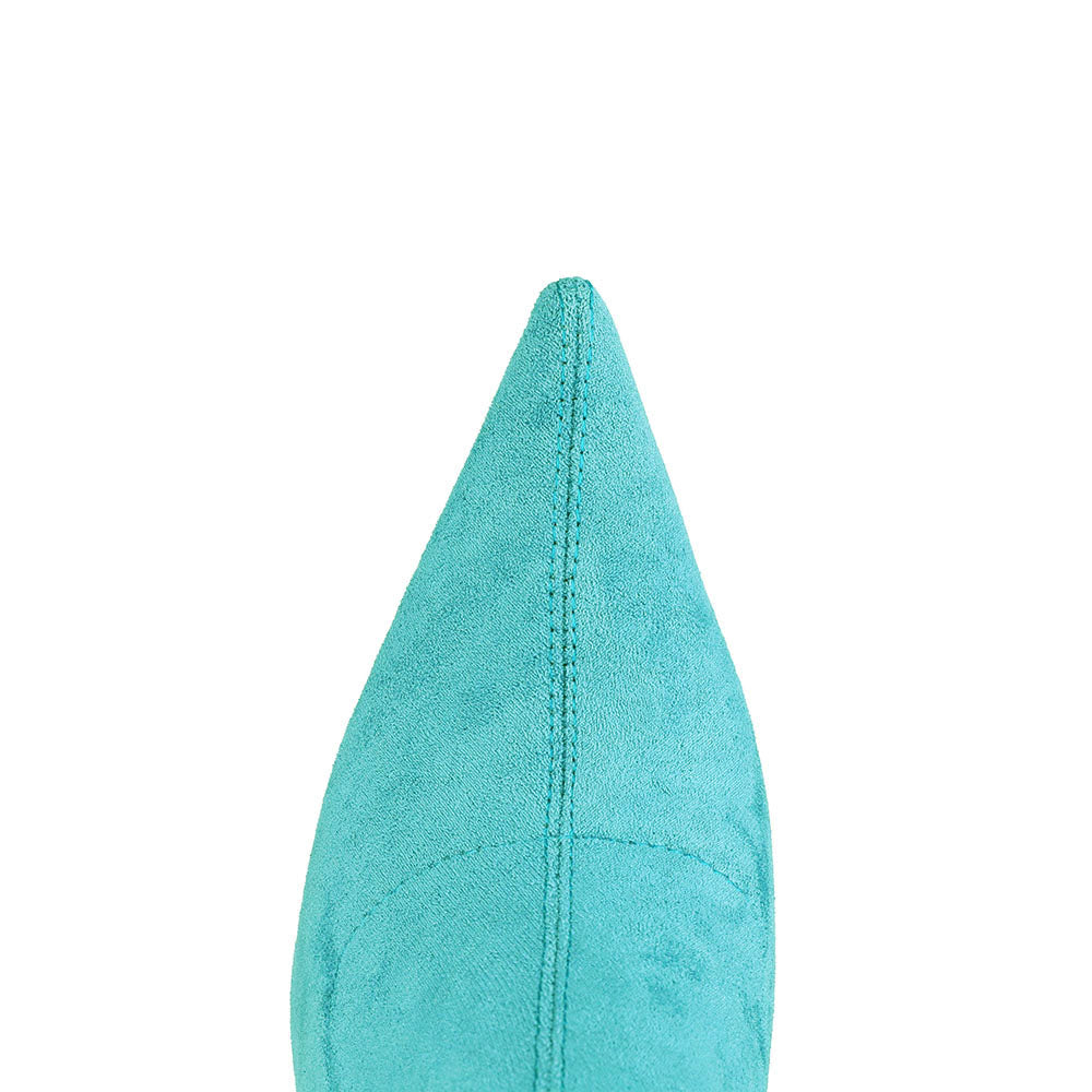 Suede Thigh High Stiletto Boots