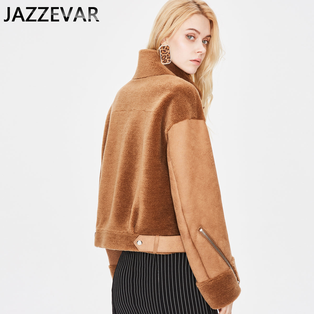 Brown Faux Fur Short Jacket