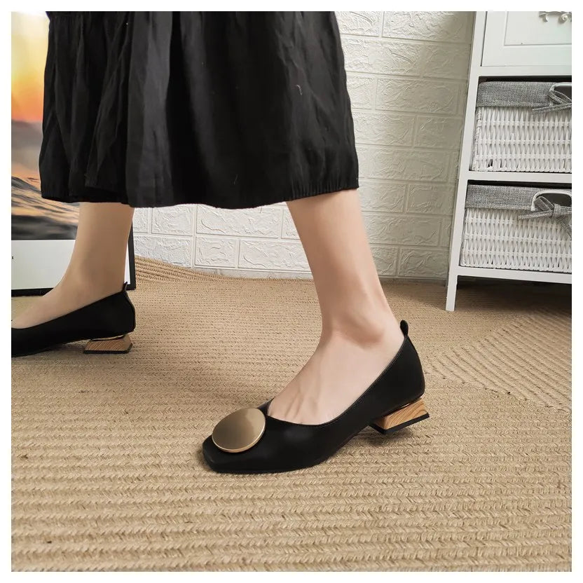 Flats with Wooden Heel