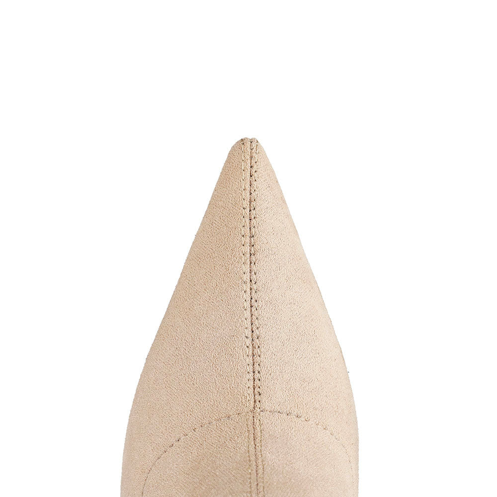 Suede Thigh High Stiletto Boots