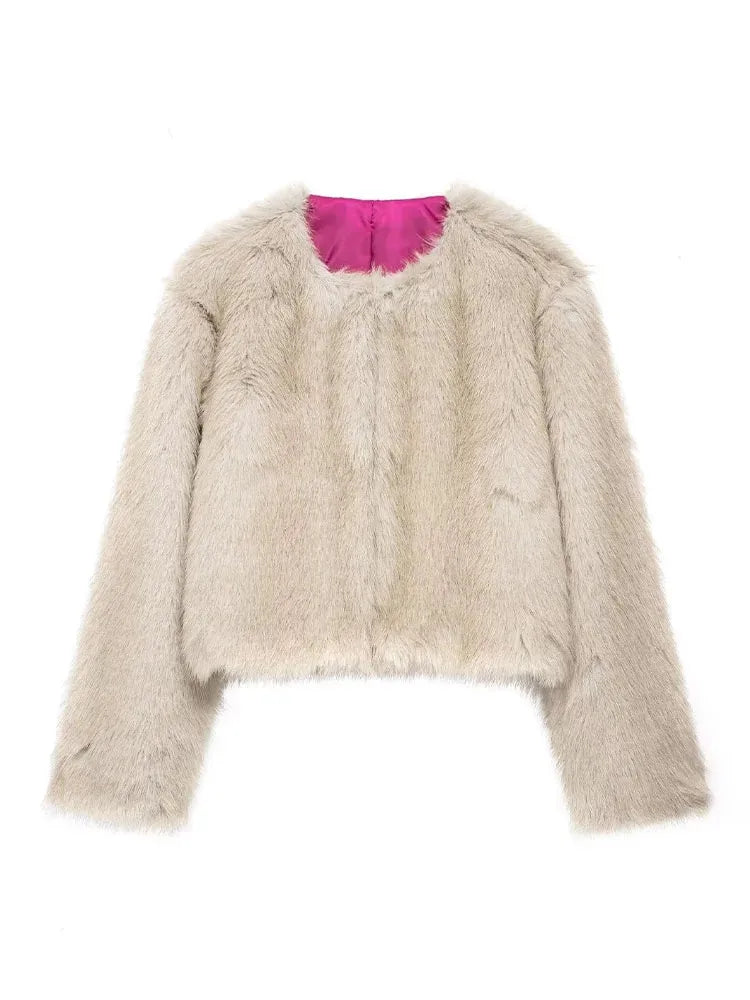 Faux Fur Short Jacket