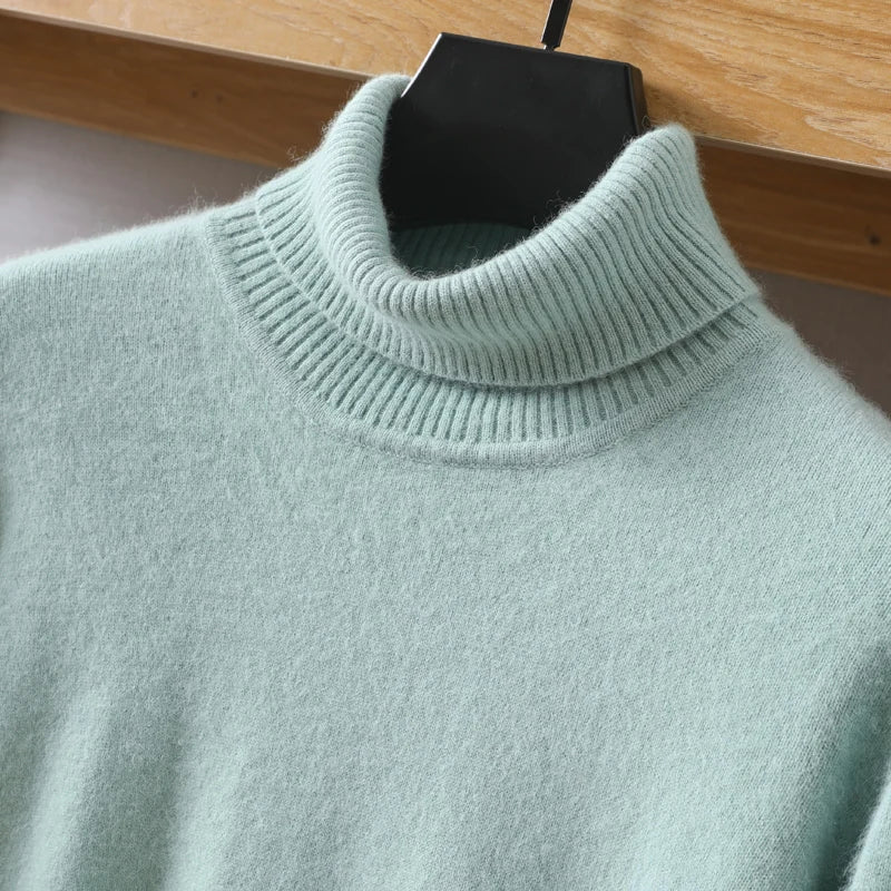Pure Mink Cashmere Turtleneck