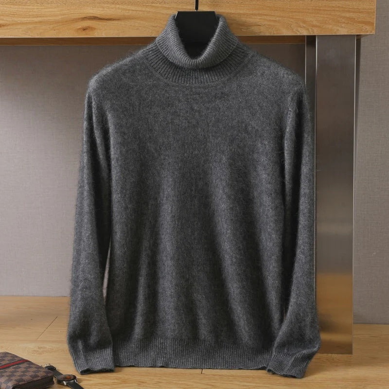 Pure Mink Cashmere Turtleneck