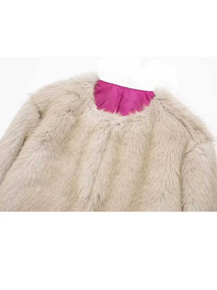 Faux Fur Short Jacket
