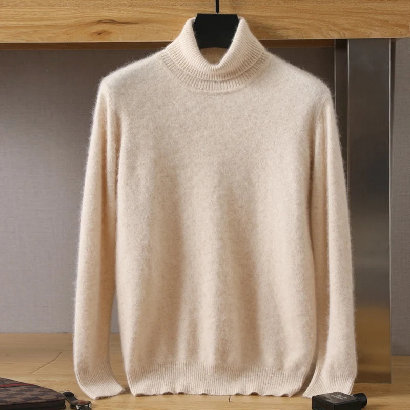 Pure Mink Cashmere Turtleneck