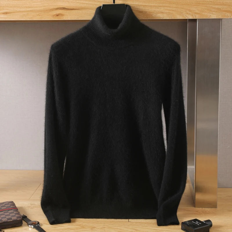 Pure Mink Cashmere Turtleneck