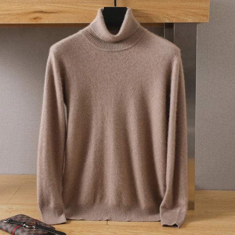 Pure Mink Cashmere Turtleneck