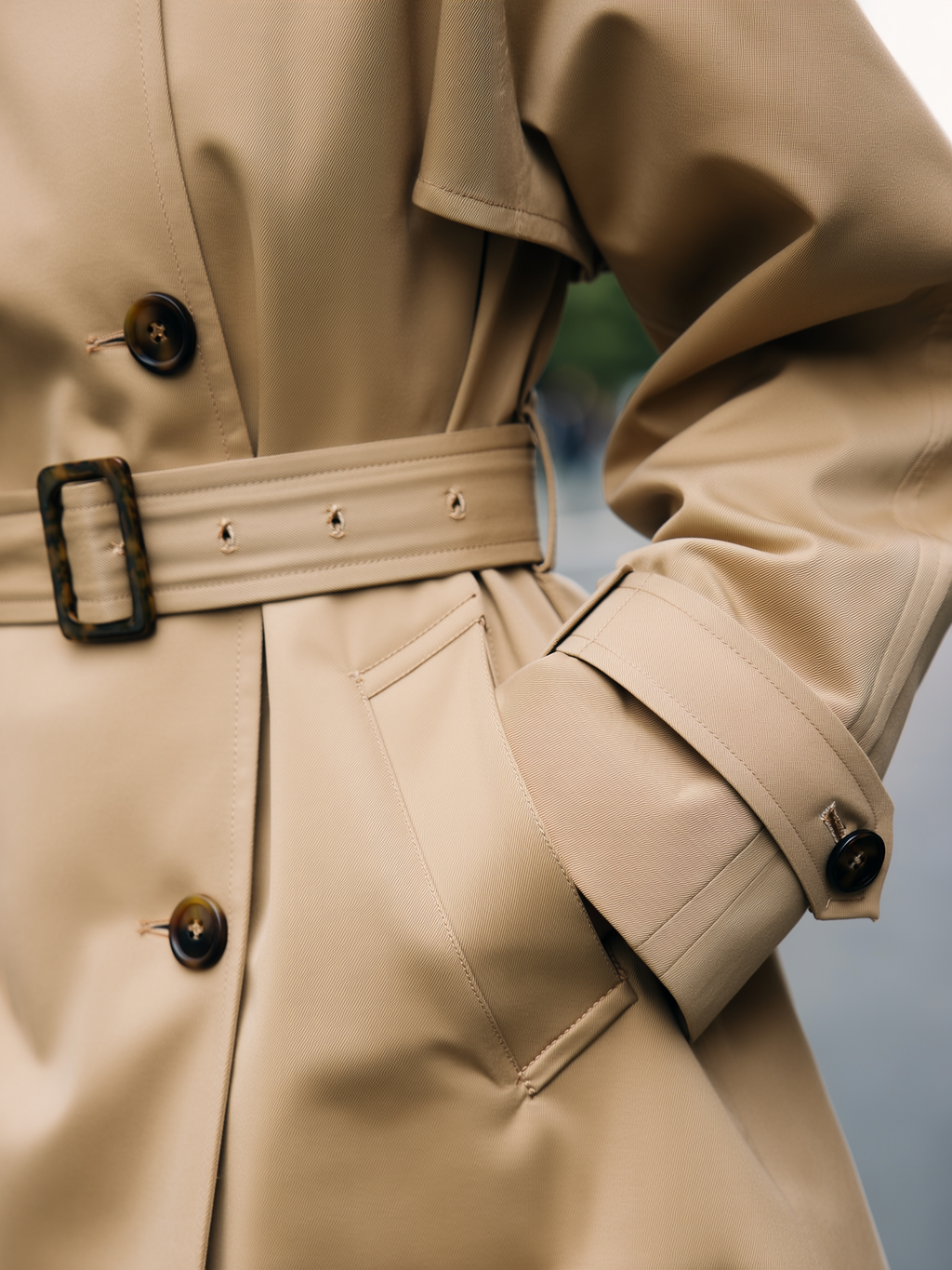 Double Breasted Lace Up Short Coat