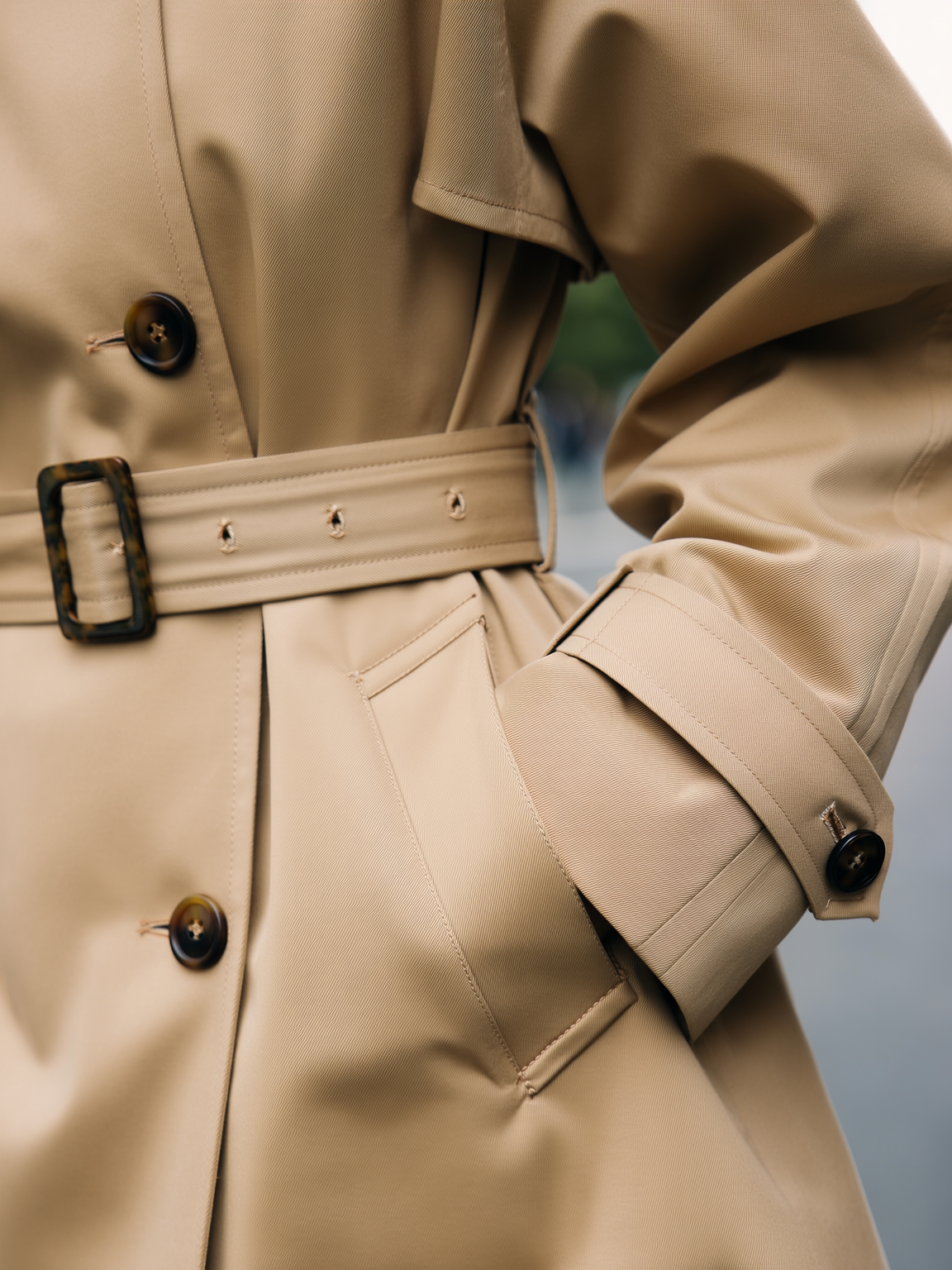 Double Breasted Lace Up Short Coat