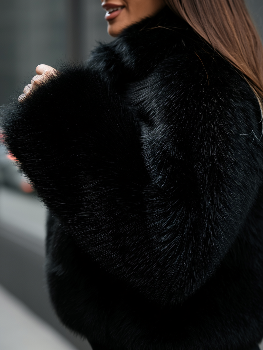 Neo Mint Faux Fur Short Coat